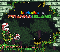 Super Mario World - Piranha Island Title Screen